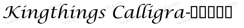 Kingthings Calligra字体转换